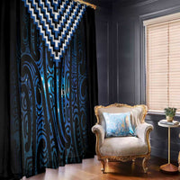 New Zealand Matariki Window Curtain Galaxy Poutama Motifs LT7 - Polynesian Pride