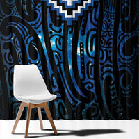 New Zealand Matariki Window Curtain Galaxy Poutama Motifs LT7 - Polynesian Pride