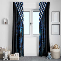 New Zealand Matariki Window Curtain Galaxy Poutama Motifs LT7 - Polynesian Pride