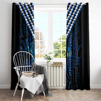New Zealand Matariki Window Curtain Galaxy Poutama Motifs LT7 - Polynesian Pride
