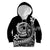 Polynesian Plumeria Kid Hoodie Ride The Waves - Black LT7 Hoodie Black - Polynesian Pride