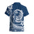 Polynesian Plumeria Hawaiian Shirt Ride The Waves - Navy Blue LT7 - Polynesian Pride