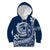Polynesian Plumeria Kid Hoodie Ride The Waves - Navy Blue LT7 Hoodie Navy Blue - Polynesian Pride