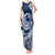 Polynesian Plumeria Tank Maxi Dress Ride The Waves - Navy Blue LT7 Women Navy Blue - Polynesian Pride