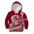 Polynesian Plumeria Kid Hoodie Ride The Waves - Burgundy LT7 Hoodie Burgundy - Polynesian Pride