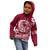Polynesian Plumeria Kid Hoodie Ride The Waves - Burgundy LT7 - Polynesian Pride