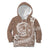 Polynesian Plumeria Kid Hoodie Ride The Waves - Beige LT7 Hoodie Beige - Polynesian Pride