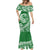 Polynesian Plumeria Mermaid Dress Ride The Waves - Green LT7 - Polynesian Pride