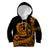 Polynesian Plumeria Kid Hoodie Ride The Waves - Orange LT7 Hoodie Orange - Polynesian Pride