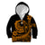 Polynesian Plumeria Kid Hoodie Ride The Waves - Orange LT7 Zip Hoodie Orange - Polynesian Pride