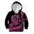 Polynesian Plumeria Kid Hoodie Ride The Waves - Pink LT7 Hoodie Pink - Polynesian Pride