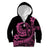 Polynesian Plumeria Kid Hoodie Ride The Waves - Pink LT7 Zip Hoodie Pink - Polynesian Pride