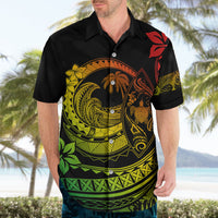 Polynesian Plumeria Hawaiian Shirt Ride The Waves - Reggae LT7 - Polynesian Pride