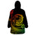 Polynesian Plumeria Wearable Blanket Hoodie Ride The Waves - Reggae LT7 - Polynesian Pride