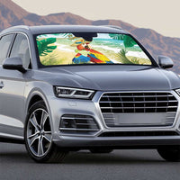 Aloha Hawaii It's 5 o'clock Somewhere Auto Sun Shade - Polynesian Pride