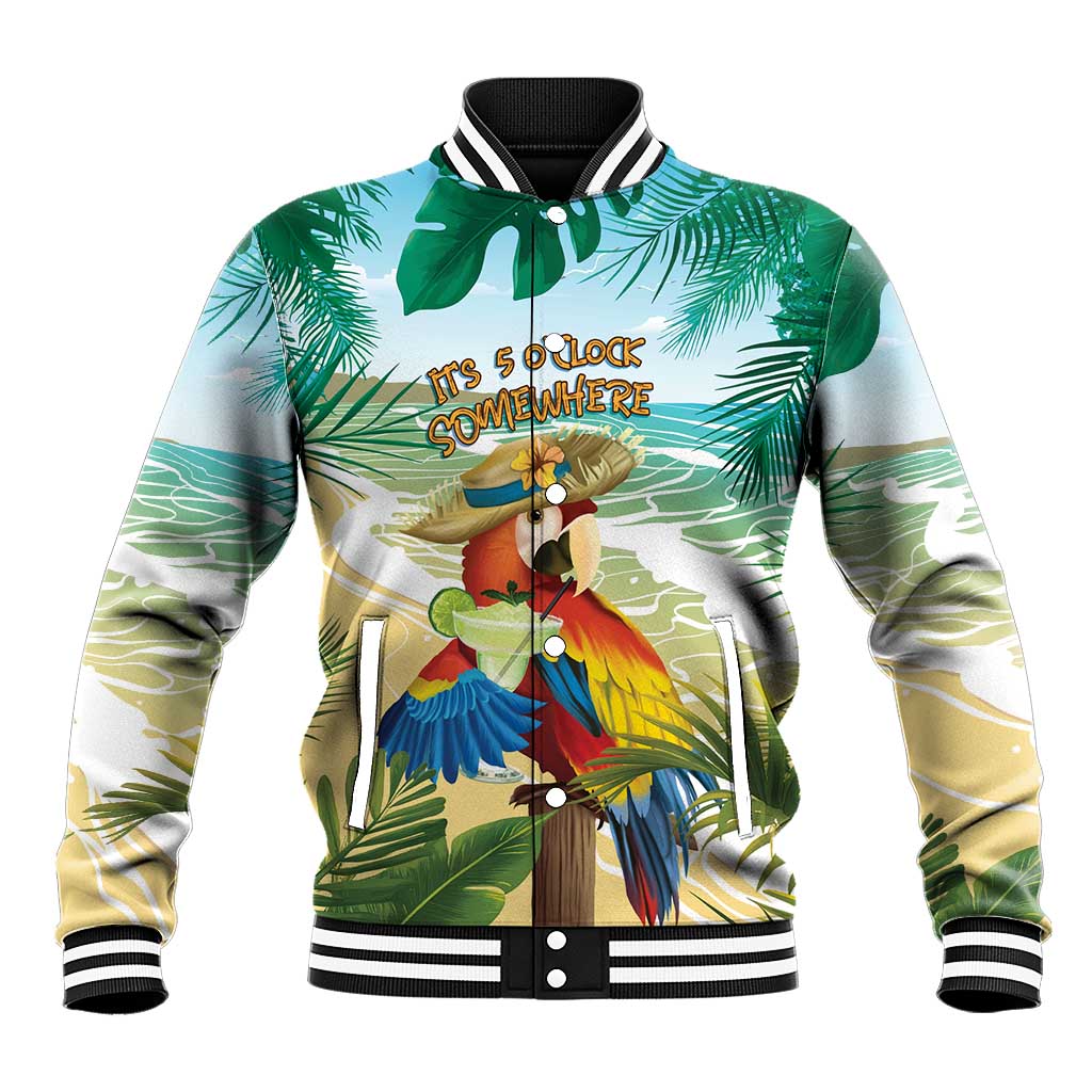 Aloha Hawaii It's 5 o'clock Somewhere Baseball Jacket - Polynesian Pride