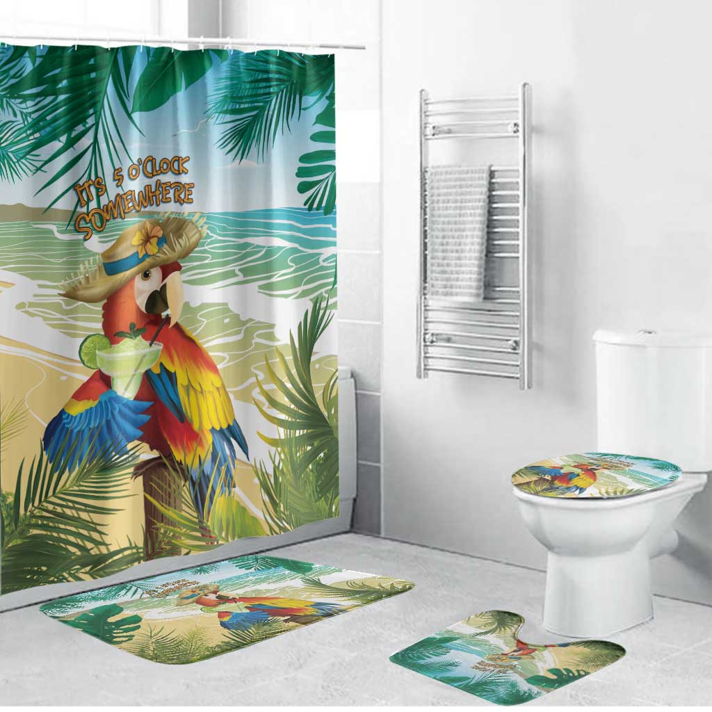 Aloha Hawaii It's 5 o'clock Somewhere Bathroom Set - Polynesian Pride