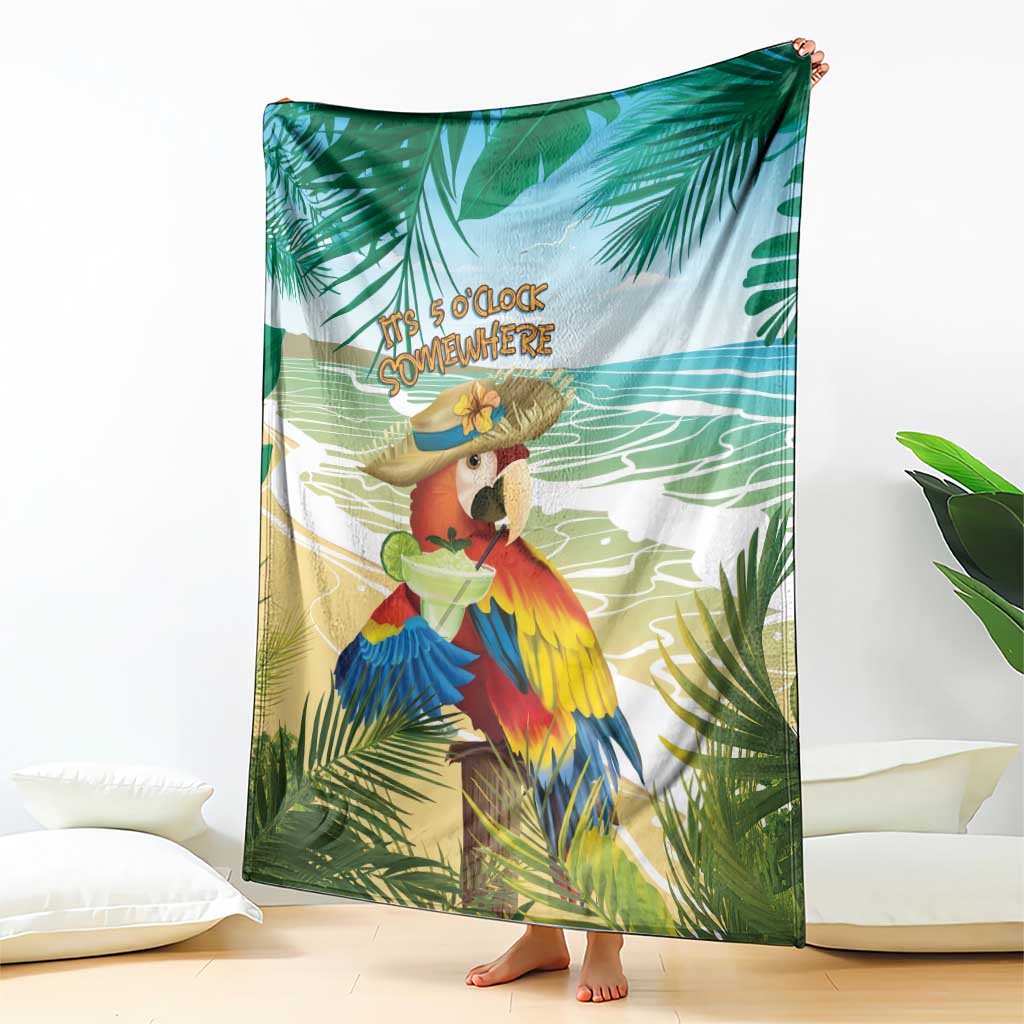 Aloha Hawaii It's 5 o'clock Somewhere Blanket - Polynesian Pride