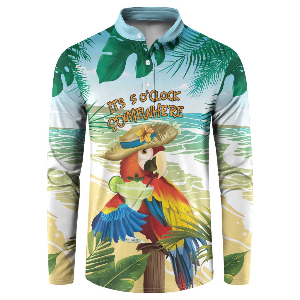 Aloha Hawaii It's 5 o'clock Somewhere Button Sweatshirt - Polynesian Pride