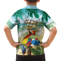 Aloha Hawaii It's 5 o'clock Somewhere Family Matching Long Sleeve Bodycon Dress and Hawaiian Shirt - Polynesian Pride