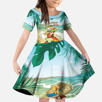 Aloha Hawaii It's 5 o'clock Somewhere Family Matching Off Shoulder Maxi Dress and Hawaiian Shirt - Polynesian Pride