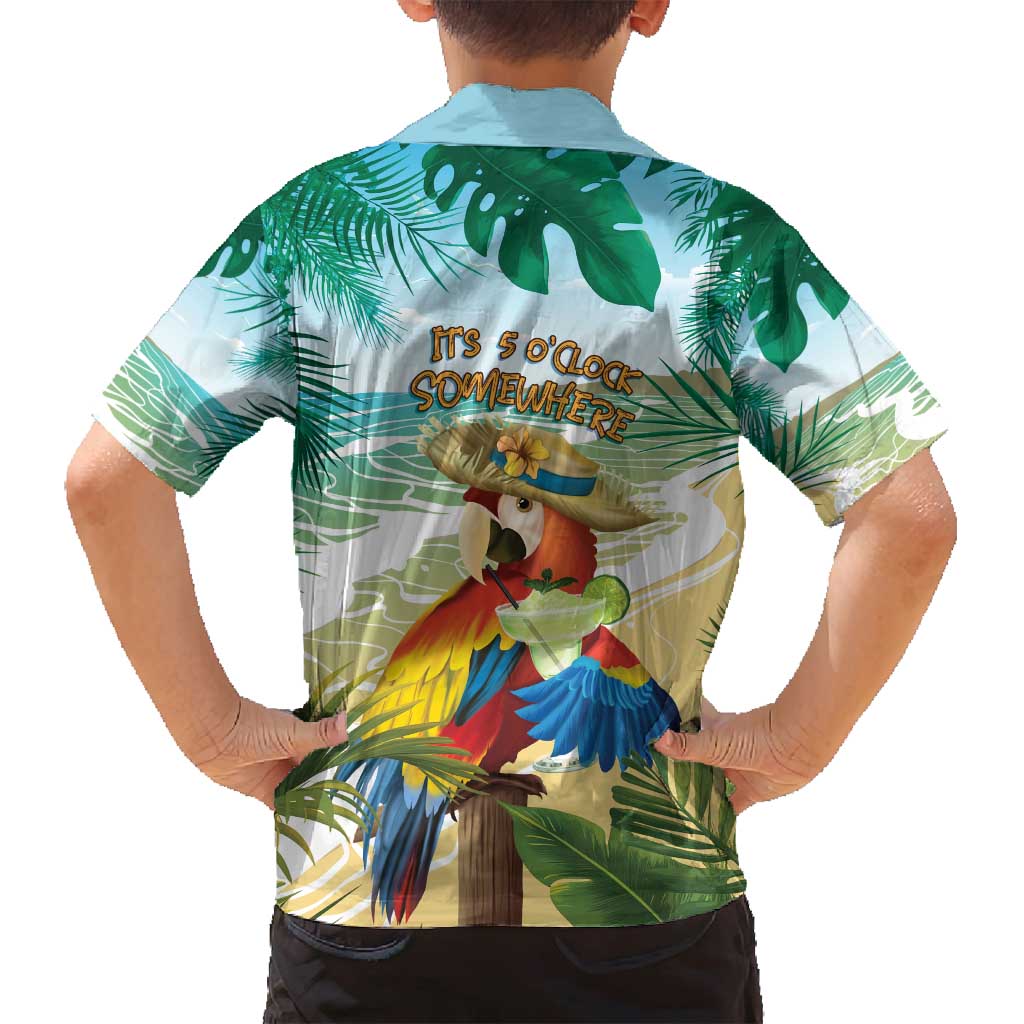 Aloha Hawaii It's 5 o'clock Somewhere Family Matching Summer Maxi Dress and Hawaiian Shirt - Polynesian Pride