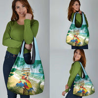Aloha Hawaii It's 5 o'clock Somewhere Grocery Bag - Polynesian Pride