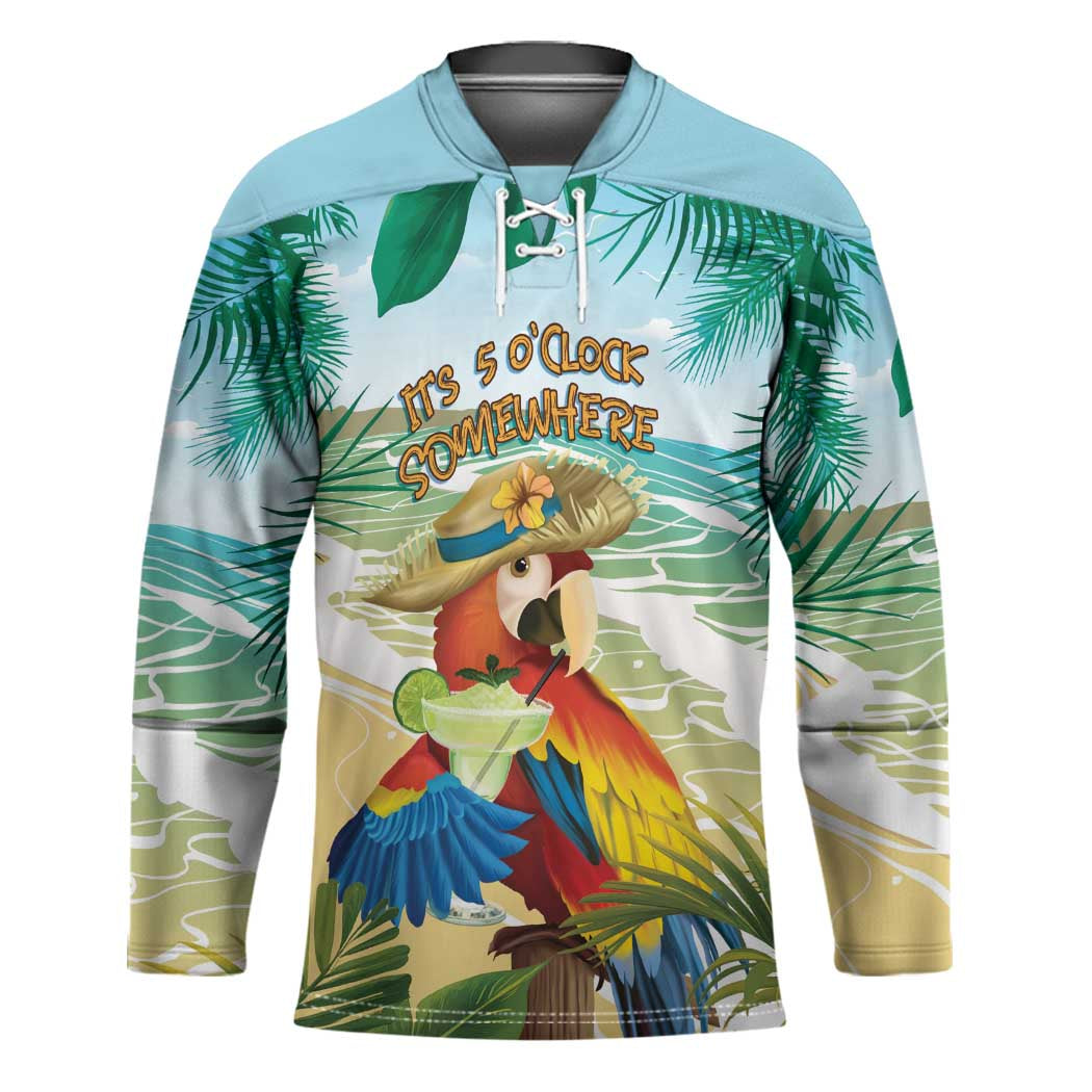Aloha Hawaii It's 5 o'clock Somewhere Hockey Jersey - Polynesian Pride