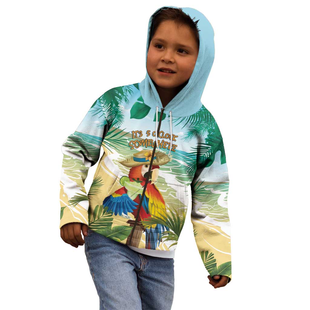 Aloha Hawaii It's 5 o'clock Somewhere Kid Hoodie - Polynesian Pride