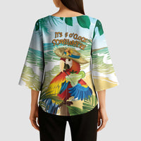Aloha Hawaii It's 5 o'clock Somewhere Kimono Sleeve Blouse - Polynesian Pride