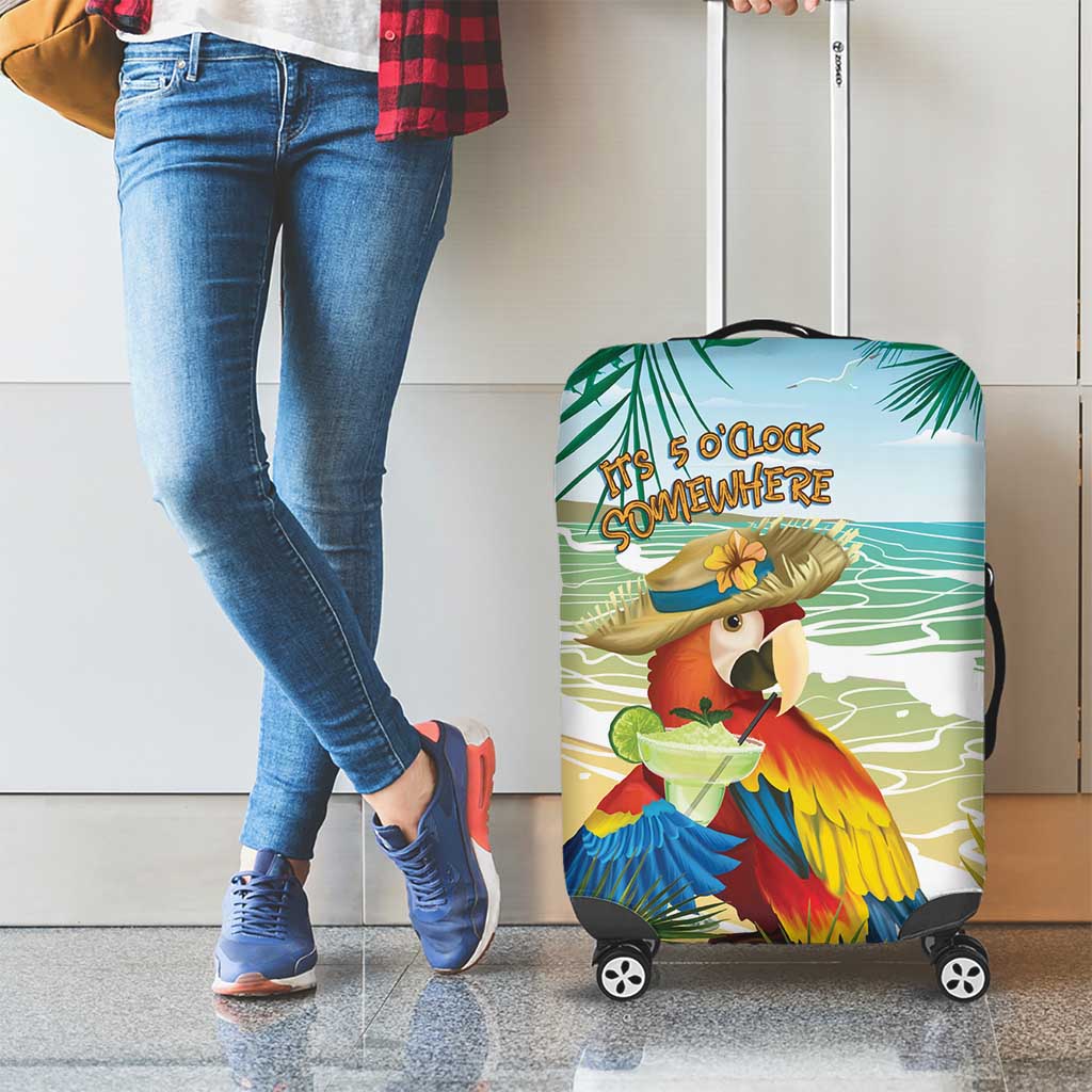 Aloha Hawaii It's 5 o'clock Somewhere Luggage Cover - Polynesian Pride
