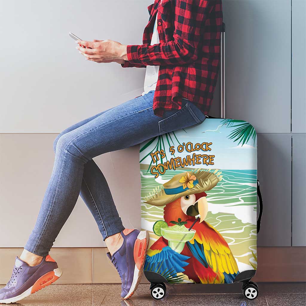 Aloha Hawaii It's 5 o'clock Somewhere Luggage Cover - Polynesian Pride