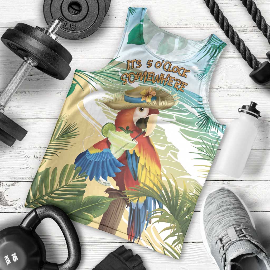 Aloha Hawaii It's 5 o'clock Somewhere Men Tank Top - Polynesian Pride