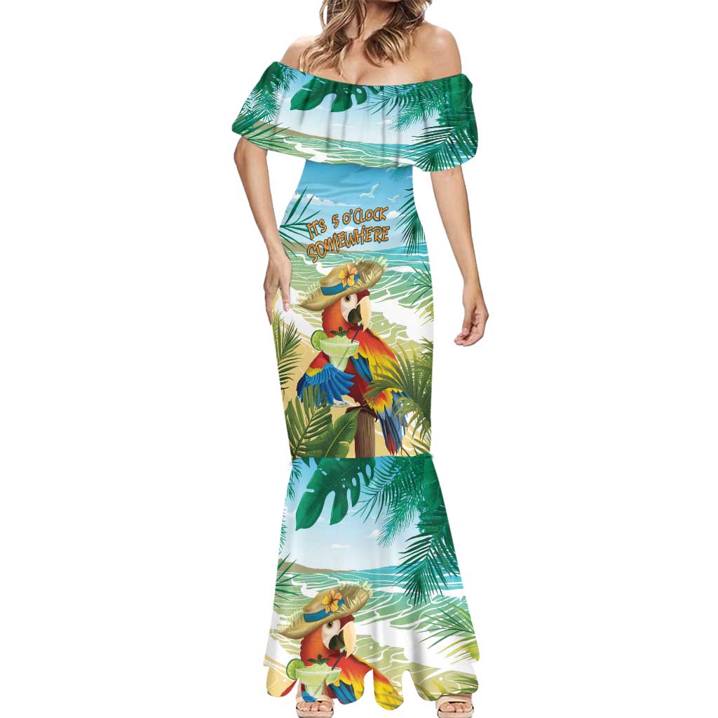 Aloha Hawaii It's 5 o'clock Somewhere Mermaid Dress - Polynesian Pride