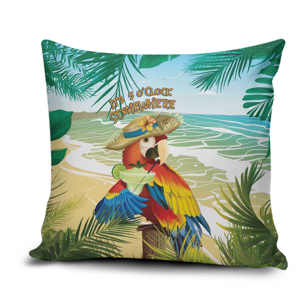 Aloha Hawaii It's 5 o'clock Somewhere Pillow Cover LT7 Blue - Polynesian Pride