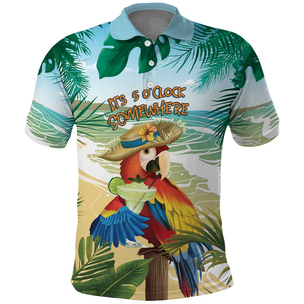 Aloha Hawaii It's 5 o'clock Somewhere Polo Shirt - Polynesian Pride