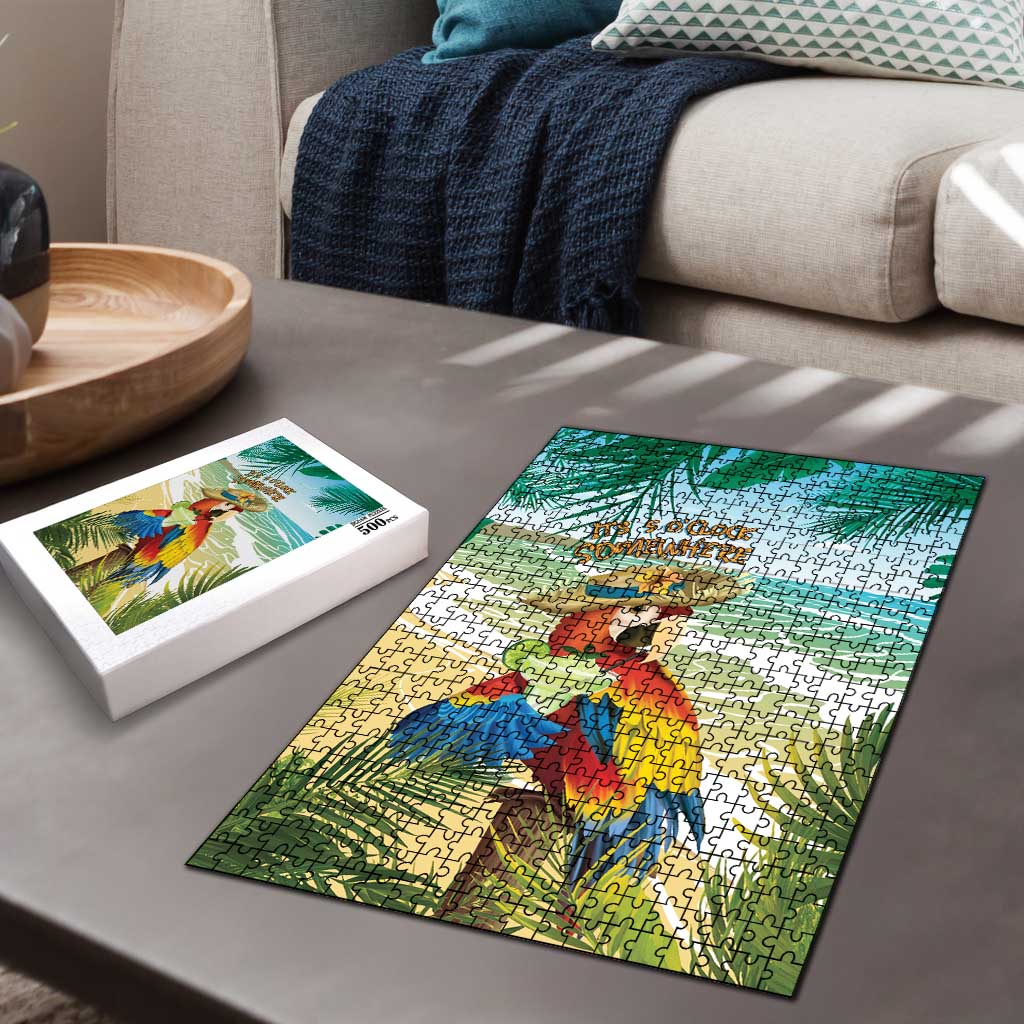Aloha Hawaii It's 5 o'clock Somewhere Puzzle - Polynesian Pride