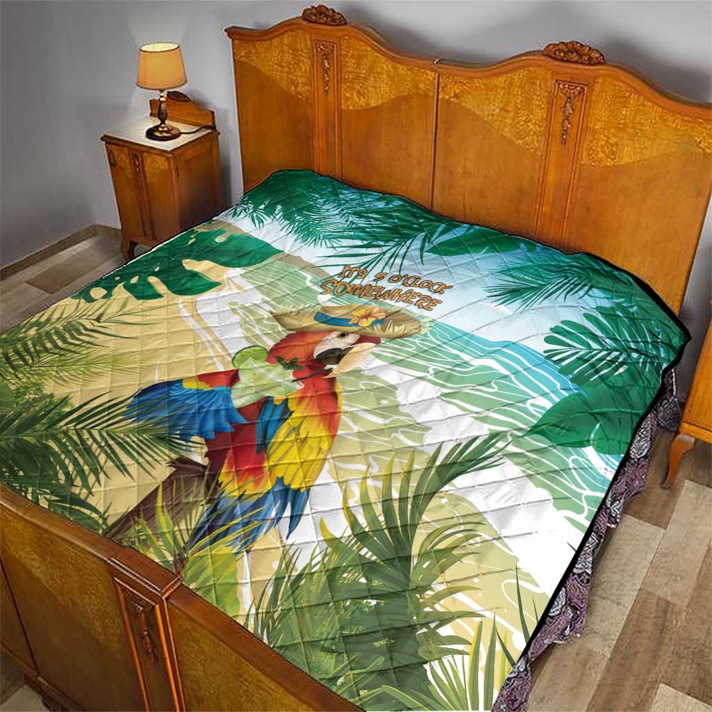 Aloha Hawaii It's 5 o'clock Somewhere Quilt - Polynesian Pride