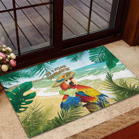 Aloha Hawaii It's 5 o'clock Somewhere Rubber Doormat - Polynesian Pride