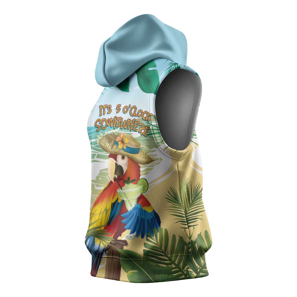 Aloha Hawaii It's 5 o'clock Somewhere Sleeveless Hoodie - Polynesian Pride