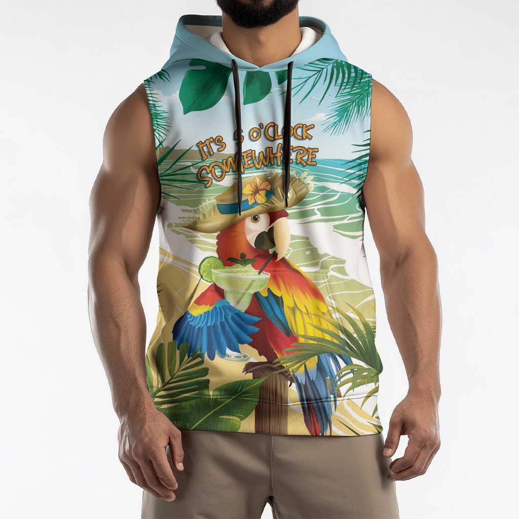Aloha Hawaii It's 5 o'clock Somewhere Sleeveless Hoodie - Polynesian Pride