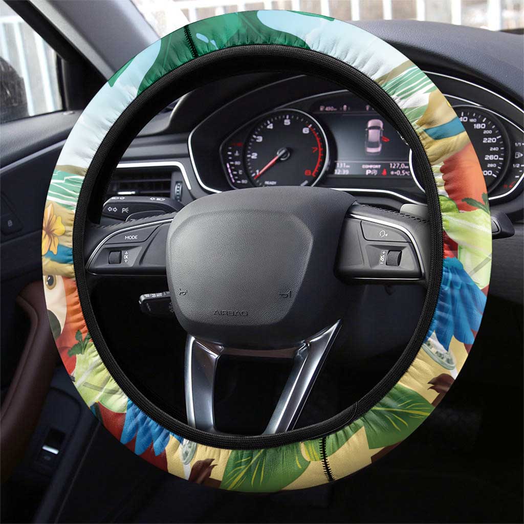 Aloha Hawaii It's 5 o'clock Somewhere Steering Wheel Cover - Polynesian Pride