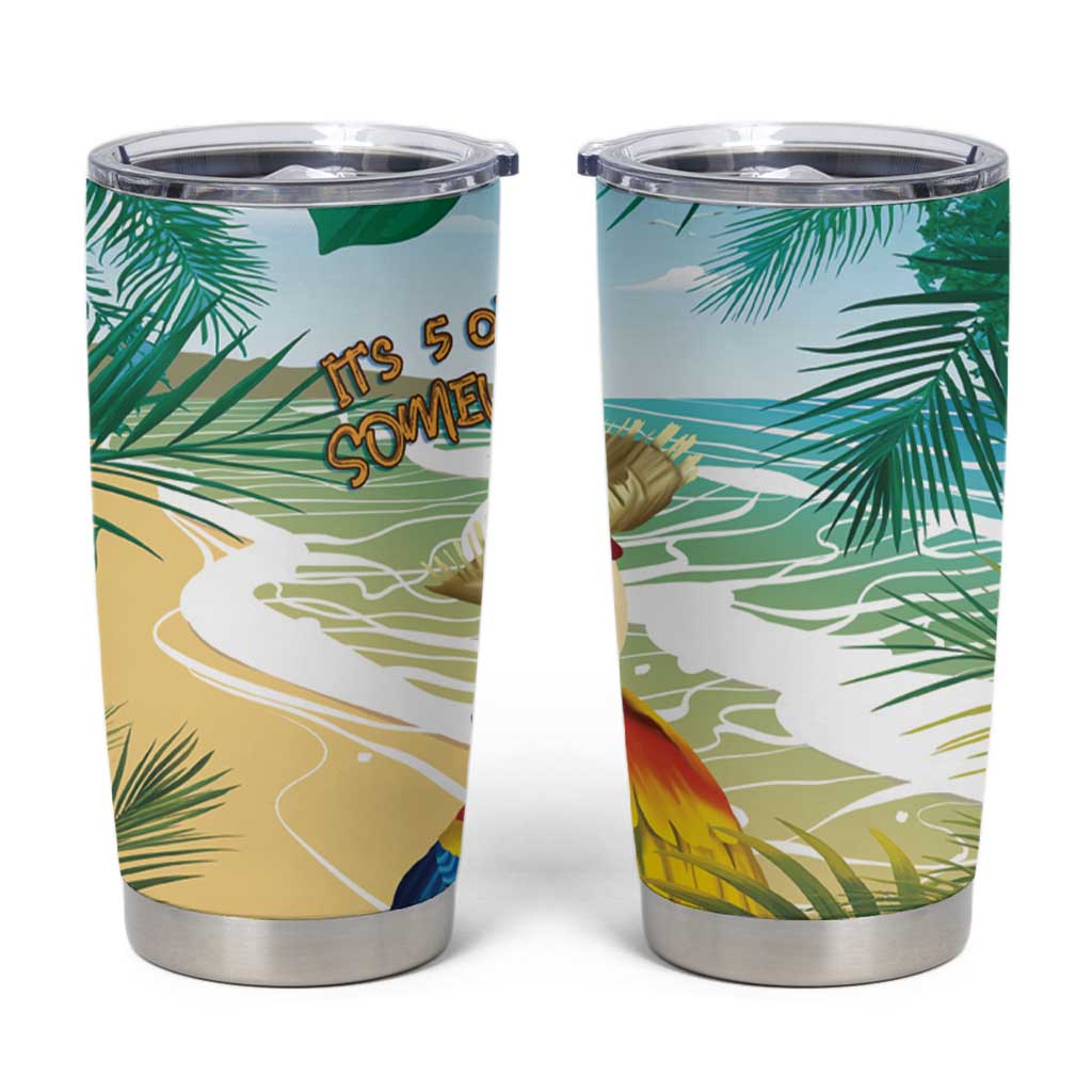 Aloha Hawaii It's 5 o'clock Somewhere Tumbler Cup - Polynesian Pride