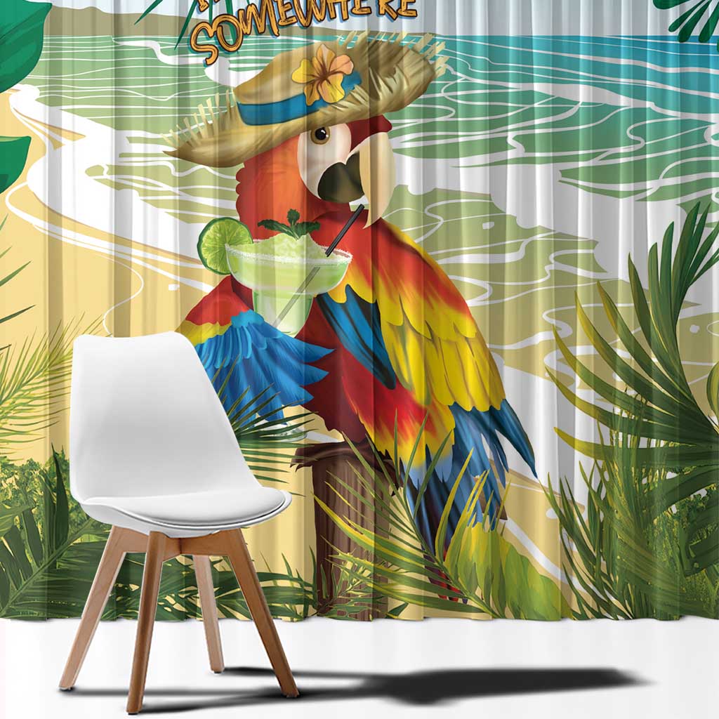 Aloha Hawaii It's 5 o'clock Somewhere Window Curtain LT7 - Polynesian Pride