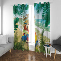 Aloha Hawaii It's 5 o'clock Somewhere Window Curtain LT7 With Grommets Blue - Polynesian Pride