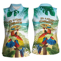 Aloha Hawaii It's 5 o'clock Somewhere Women Sleeveless Polo Shirt - Polynesian Pride