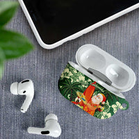 Moss Green Tropical Christmas Hawaii Tapa AirPods Case Aloha Santa Drink Party - Polynesian Pride