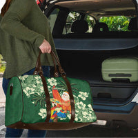 Moss Green Tropical Christmas Hawaii Tapa Travel Bag Aloha Santa Drink Party - Polynesian Pride