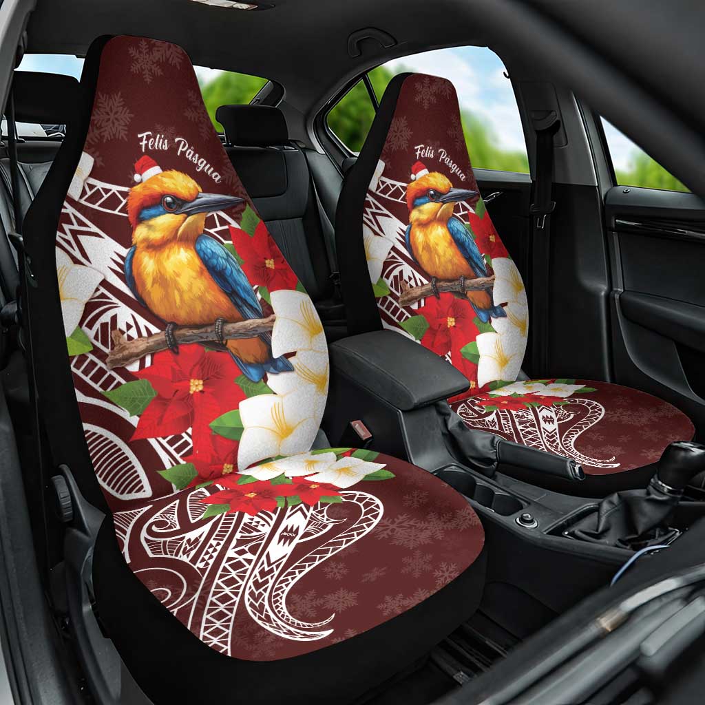 Felis Pasgua Guam Car Seat Cover Christmas Sihek Kingfisher with Guasali