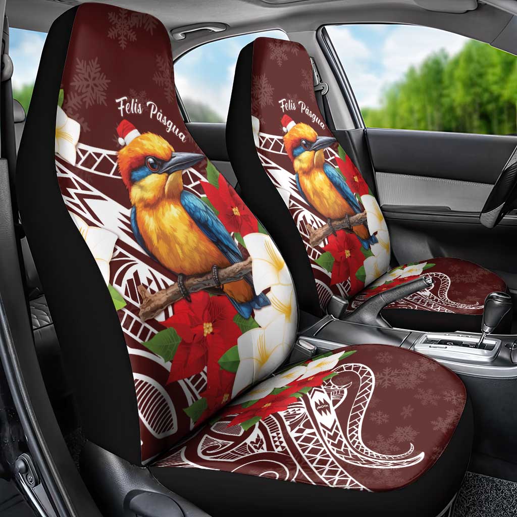 Felis Pasgua Guam Car Seat Cover Christmas Sihek Kingfisher with Guasali
